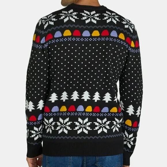 Dreamworks Shrek Ugly Christmas Sweater XL Black Not My Gumdrop Holiday Festive - Picture 3 of 12